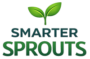 Smarter Sprouts logo with green leaf sprout icon above clean modern text
