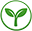 Favicon for Smarter Sprouts featuring a simple green sprout icon enclosed in a thin circular outline. Designed to represent early childhood learning, growth, and development.